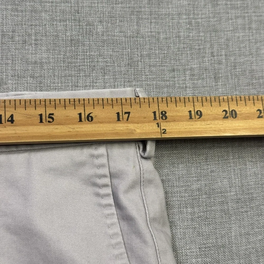 Peter Millar Chino Shorts Mens 35 Gray Cotton Canvas 9